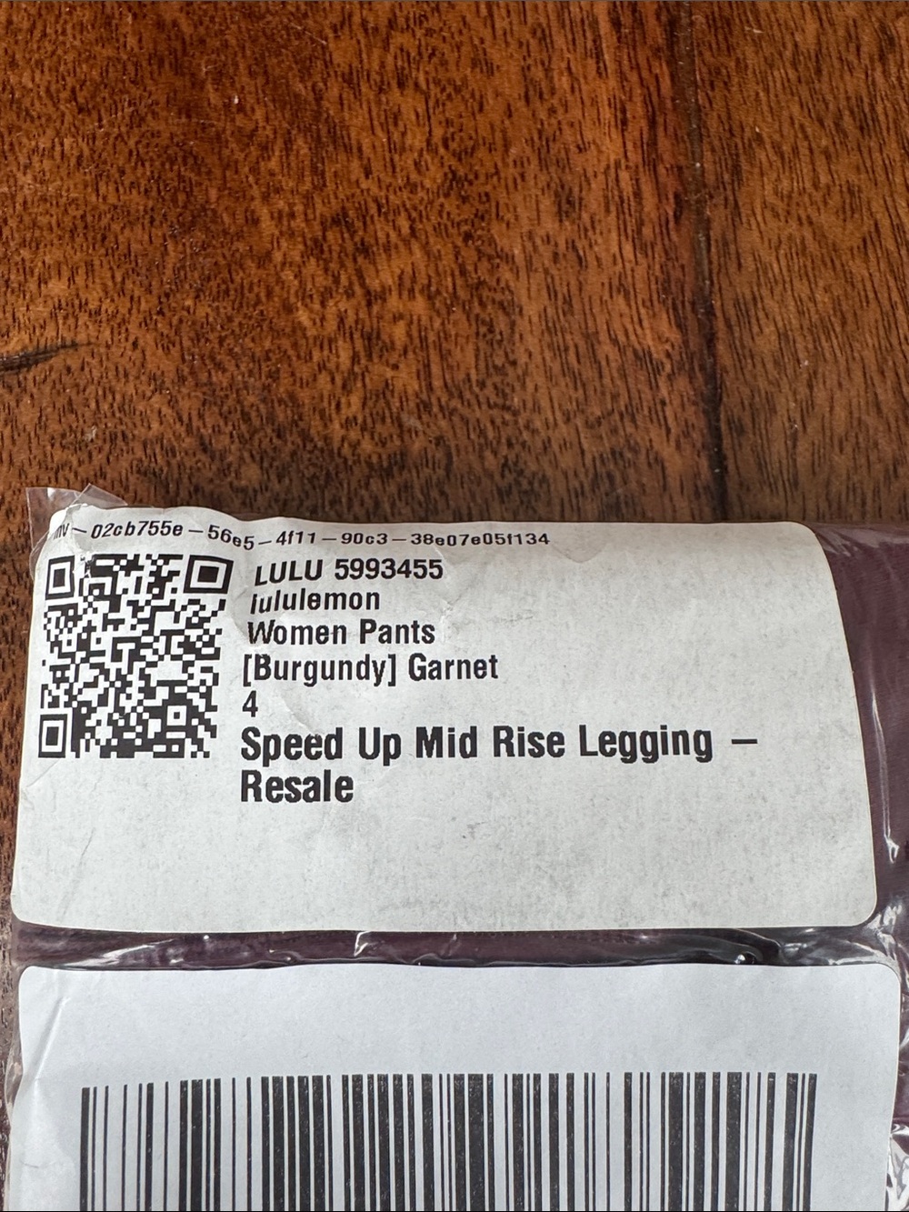 lululemon Speed Up Mid Rise Legging in Garnet (Burgundy)